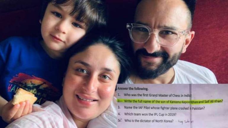 School faces heat over question on Kareena Kapoor and Saif Ali Khan's son’s name in exam