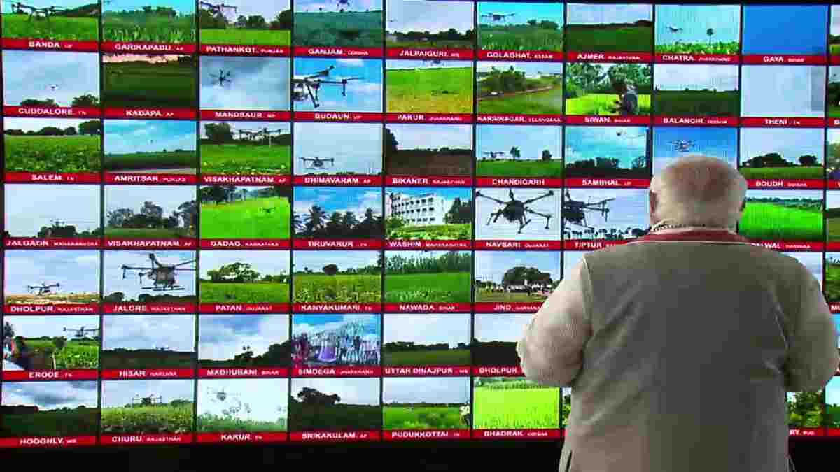 PM flags off 100 'Kisan Drones' towards new drone culture in the country