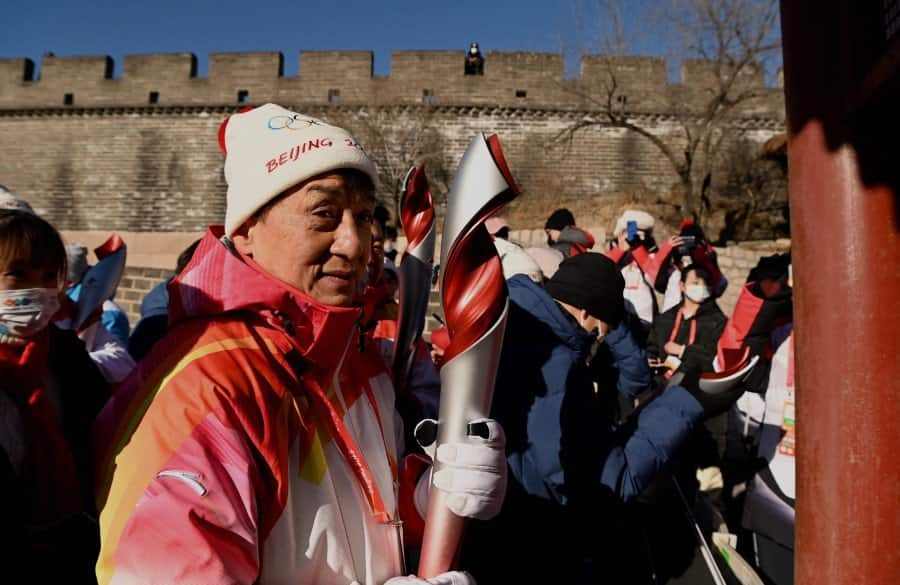 Beijing Winter Olympics 2022: Actor Jackie Chan Carries Olympic Torch Atop the Great Wall of China