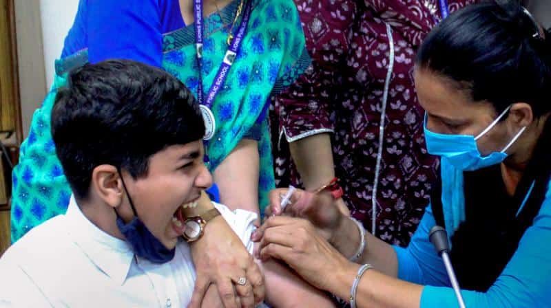 Over 3 lakh children aged 12-14 years were vaccinated against covid-19 on Day 1: Health Ministry