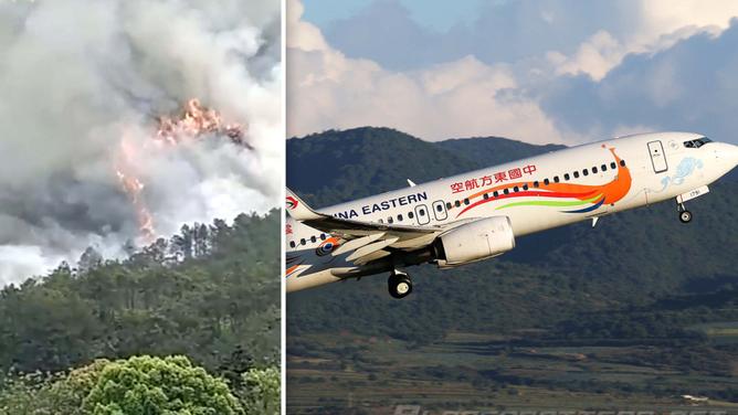 A China Eastern Airlines plane carrying 133 passengers has had an "accident" and caused a fire in mo
