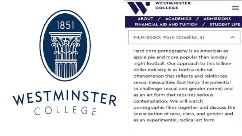 A screenshot of a college offering course on Pornography goes viral on social media