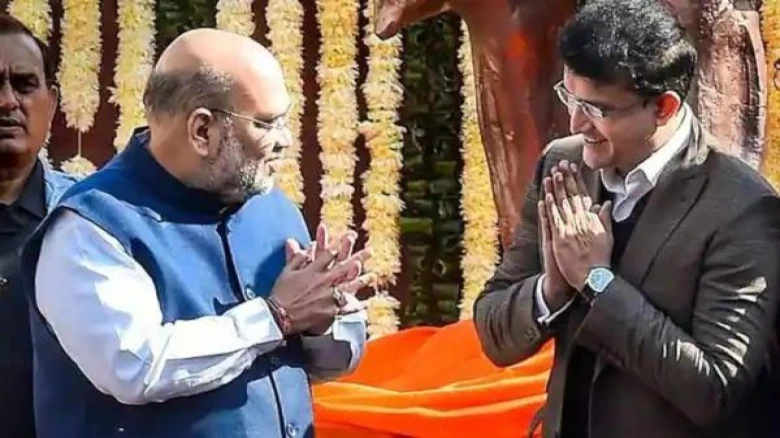 Imperial Vegetarian Dinner at Sourav Ganguly's home with Amit Shah