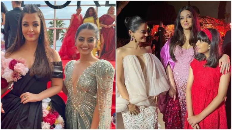 Helly Shah having a 'fangirl moment' with Aishwarya Rai Bachchan and Aaradhya at Cannes
