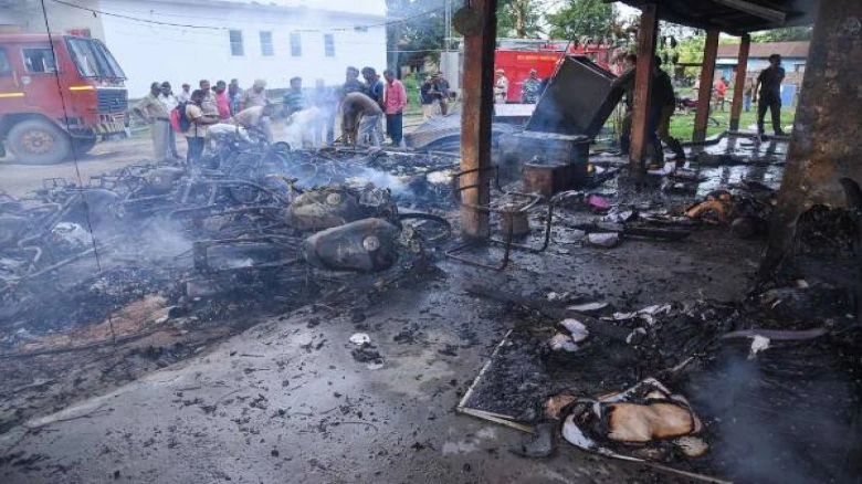 Assam: Houses of Accused Who Set Police Station on Fire Razed, DGP Issued Statement