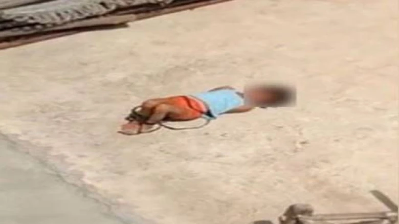 Parents tie a 5-year-old girl up and leave her on the terrace: Details Below
