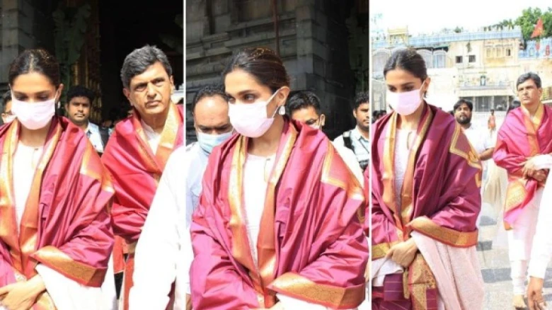 See photos of Deepika Padukone's visit to Tirupati temple to celebrate her Father's 67th birthday