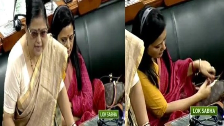 TMC MP Mahua Moitra HIDES her Louis Vuitton bag in Lok Sabha during price  rise debate?, India News
