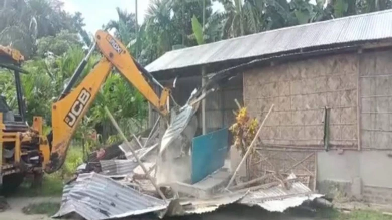Another Assam Madrassa has been destroyed, this time by locals.