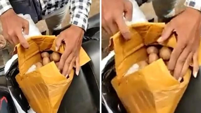 Man orders drone camera from Meesho, but receives potatoes inside box