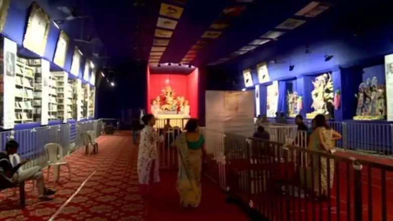 This library-themed Durga Puja Pandal in Guwahati encourages people to read