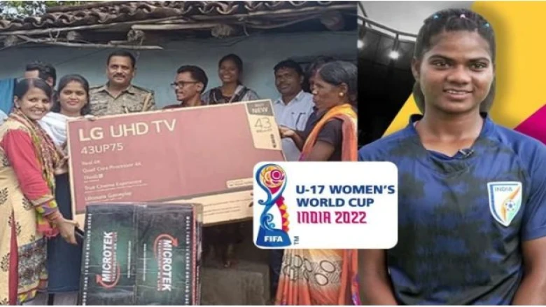 FIFA Women's U-17 Opening Match:  TV for Captain's Family, Thanks to Jharkhand Government