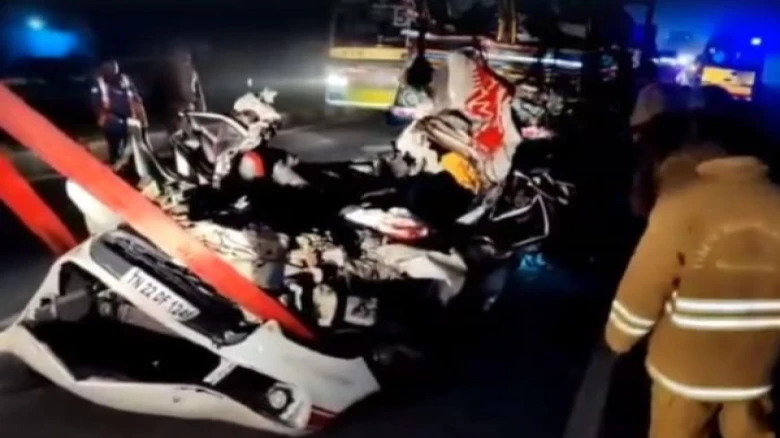 Tamil Nadu's Cuddalore Road mishap involving 5 vehicles kills 2 kids and 3 adults