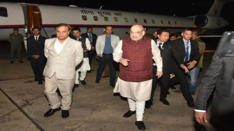 Home Minister Amit Shah's flight diverted to Guwahati due to thick fog in Agartala