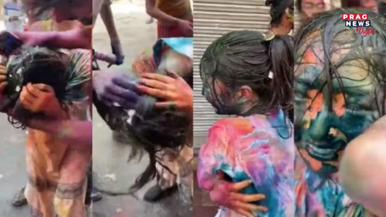 হোলীৰ আঁৰত অশ্লীলতা, ৰং লগোৱাৰ অজুহাতত জাপানী যুৱতীৰ সৈতে ঘৃণনীয় কাণ্ড, ভিডিঅ’ ভাইৰেল