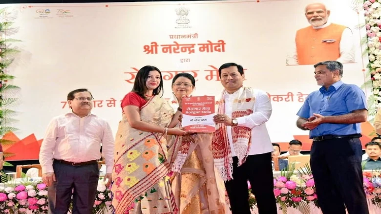 Guwahati: PM Modi Distributes 207 Appointment Letters during Rozgar Mela