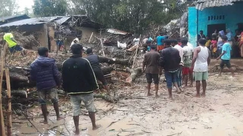 Normal Life Disrupted after storm hits Assam’s Silapathar, 1 killed