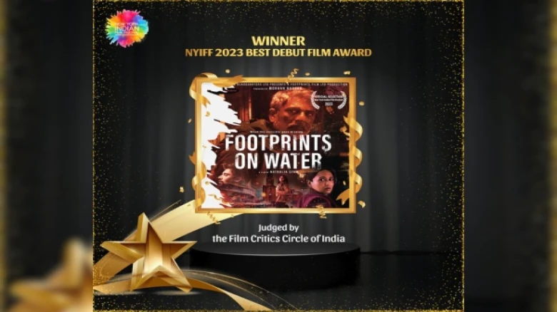 'Footprints On Water', starring Adil Hussain, won 'Best Debut Film' at the New York Indian Film Festival