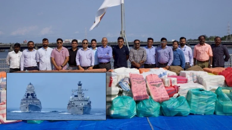 Largest drug haul, Drugs worth Rs 15,000 crore recovered from a ship off the coast of Kerala