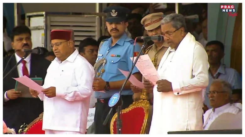 কৰ্ণাটকৰ মুখ্যমন্ত্ৰী হিচাপে সিদ্দাৰামাইয়াৰ শপতগ্ৰহণঃ উপস্থিত থাকিল ৰাহুল-প্ৰিয়ংকা,  নাথাকিল মমতা