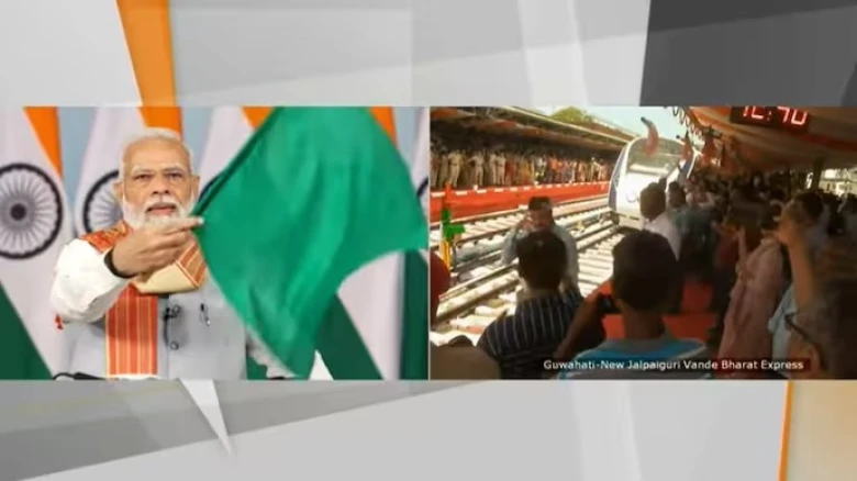 PM Modi virtually flags off Northeast's first Vande Bharat Express in Assam