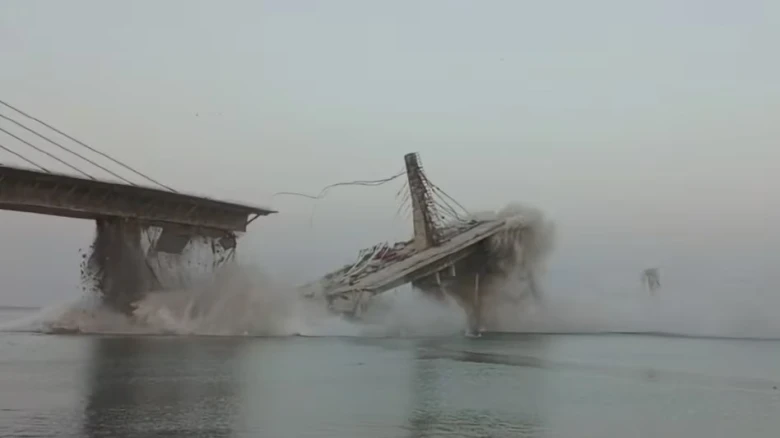Under-construction bridge collapses in seconds in Bihar: Watch video