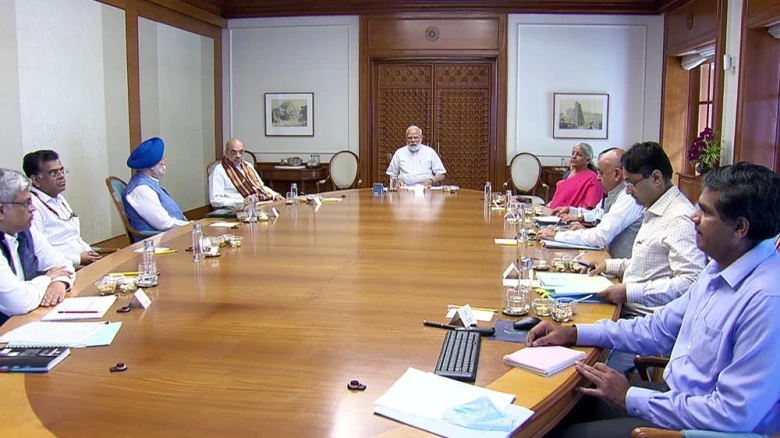 PM Modi preside over a high-level meeting on Manipur