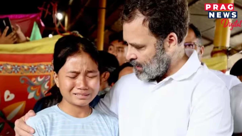 হিংসাৰে নহয়,শান্তিৰেহে সম্ভৱ সমাধান; মণিপুৰত পীড়িতক সাক্ষাতৰ পাছত ৰাহুল গান্ধীৰ মন্তব্য