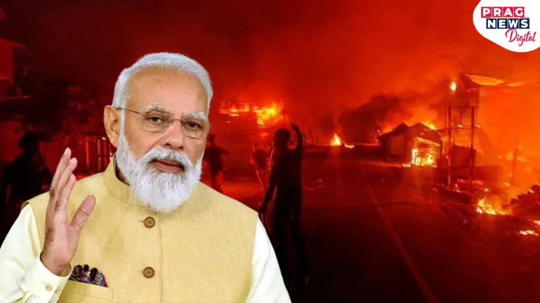 PM Modi finally breaks silence on Manipur violence after 77 days