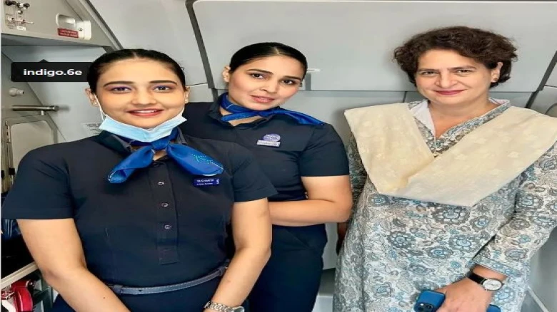 Priyanka Gandhi praises IndiGo crew as "Most Efficient" in appreciation post
