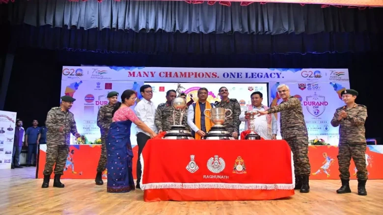 Assam: Durand Cup trophies unveiled in Kokrajhar