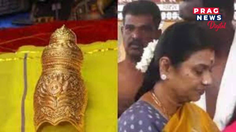 কেৰালাৰ কৃষ্ণ মন্দিৰলৈ সোণৰ মুকুট দান মুখ্যমন্ত্ৰী ষ্টেলিনৰ পত্নীৰ