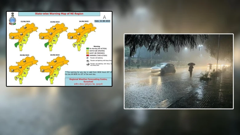 IMD issues orange alert for several parts of Assam till Aug 26