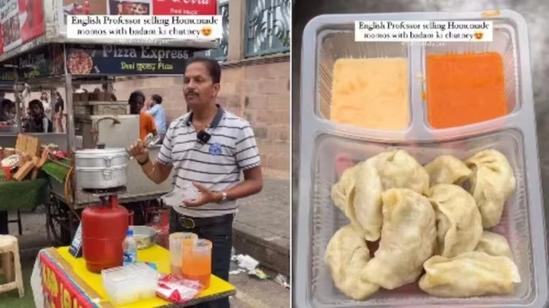 Video of momo seller speaking fluent English in Lucknow goes viral
