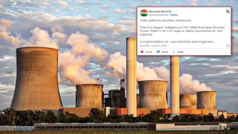First indigenous nuclear power plant unit of India begins operation at full capacity; PM praises scientists involved