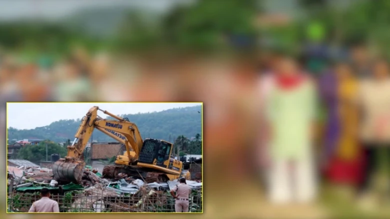 Silsako Eviction Drive: Dispute over land leads to chaos at Silsako; protesters strip naked