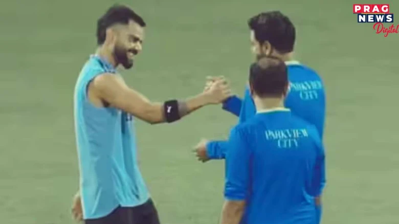 ভাৰত-পাকৰ মুখামুখিৰ পূৰ্বে দুই ক্ৰিকেটাৰ কোহলী আৰু হেৰিছ ৰাউফৰ মুখামুখি; ভাইৰেল হ’ল ভিডিঅ’