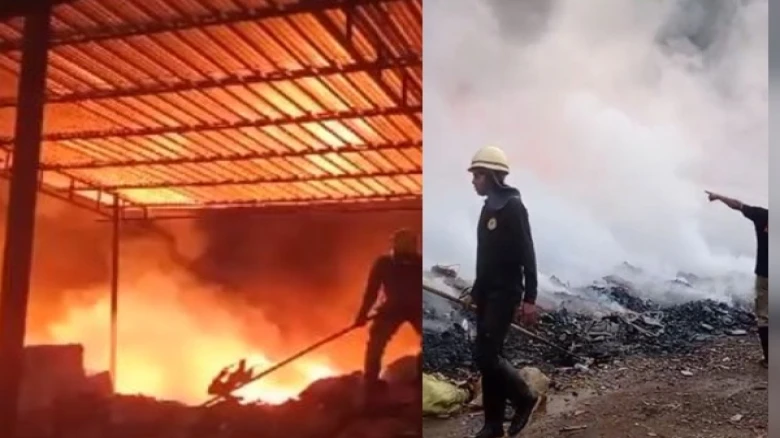 Assam: Massive fire engulfed at Godown In Kamrup; Properties Worth Lakhs destroyed