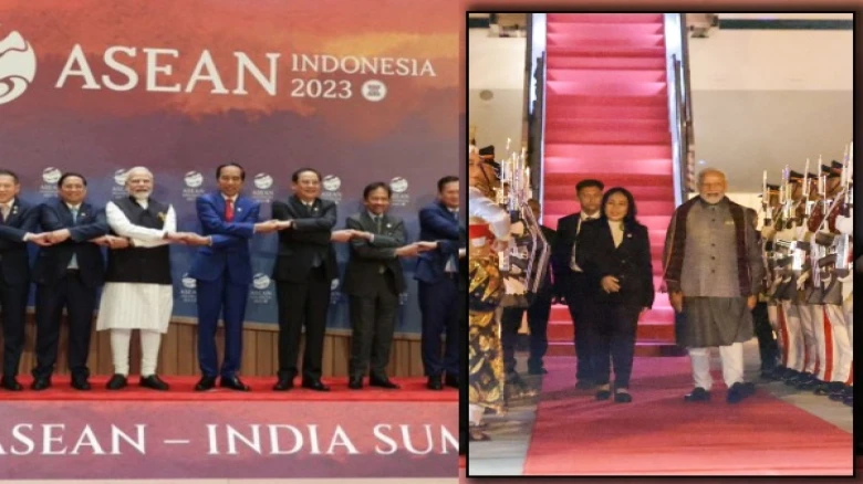 PM Modi arrives in Indonesia to attend the 18th East Asia Summit and 20th ASEAN-Indian Summit