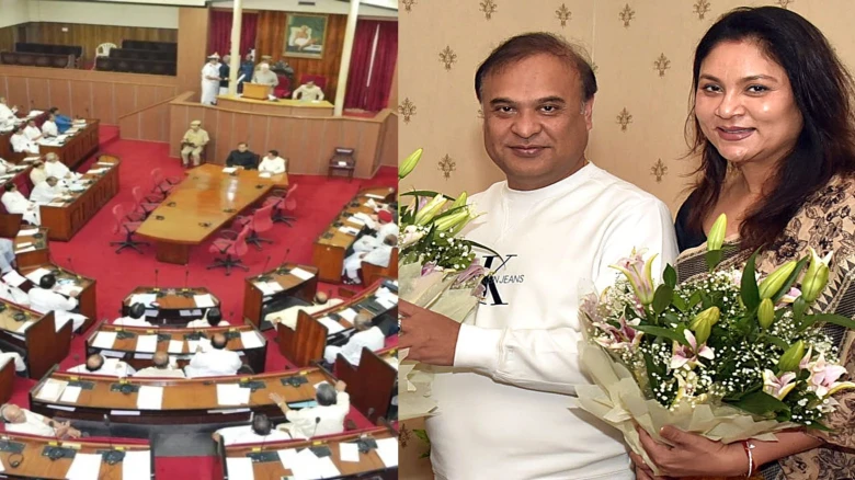 Chaos in Assam assembly over 'Rs 10-crore subsidy' to Chief Minister Himanta's wife