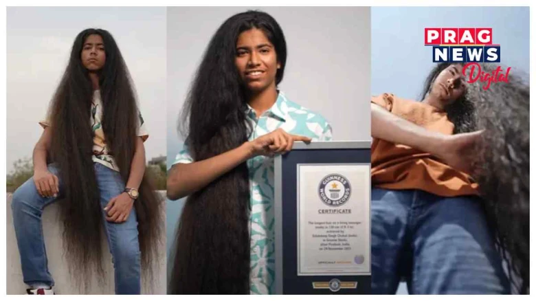 পৃথিৱীৰ আটাইতকৈ দীঘল চুলিৰ ল’ৰাজন! দীঘল চুলিৰে গিনীজ বুকত নাম অন্তৰ্ভুক্ত কৰিলে উত্তৰ প্ৰদেশৰ কিশোৰে