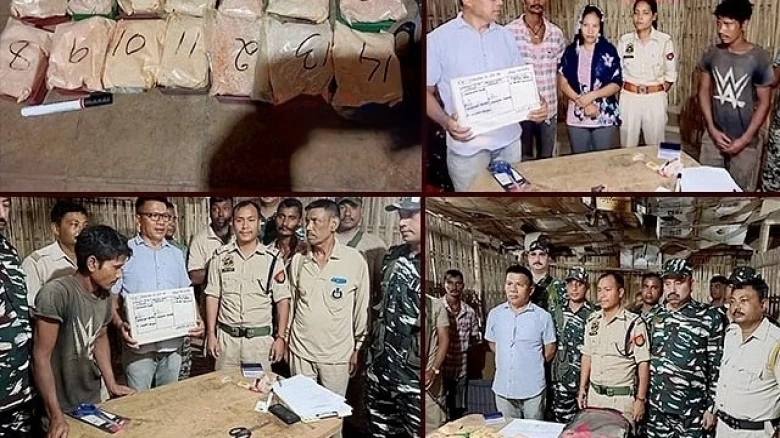 Assam Police seized heroin worth Rs 15 lakh from Bus during raid