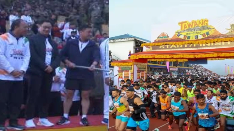 Indian high altitude marathon kicked off in Tawang by Arunachal CM Pema Khandu
