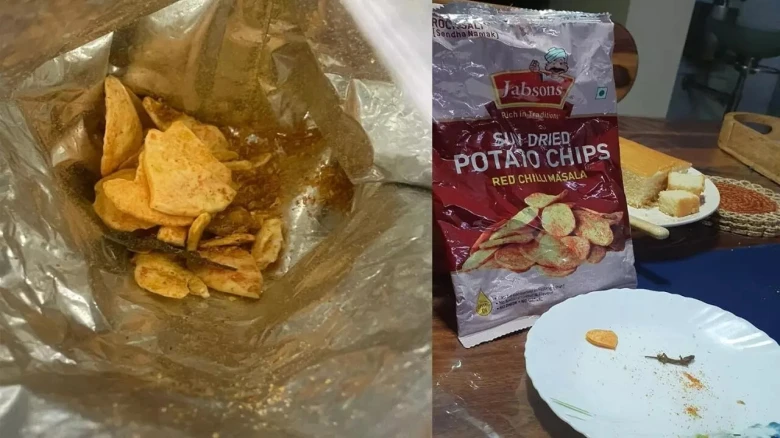 Dead lizard found inside potato chips packet in Guwahati