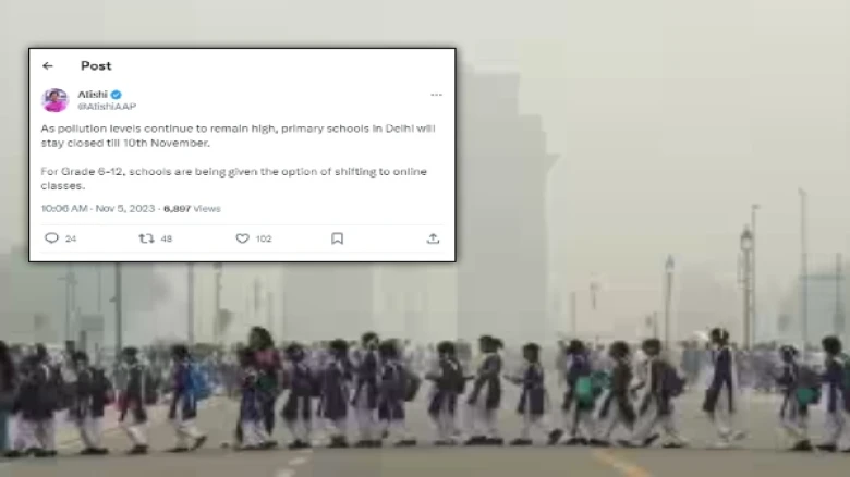 Air quality in Delhi 'severe', Primary Schools closed until November 10