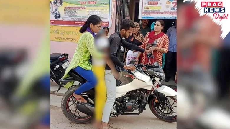 যোগীৰ ৰাজ্যত এম্বুলেন্সৰ অভাৱ; ভগ্নীৰ মৃতদেহ ঘৰলৈ নিলে বাইকত