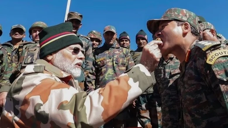 'Ayodhya is where Indian army personnel are': PM Modi celebrates Diwali with security forces