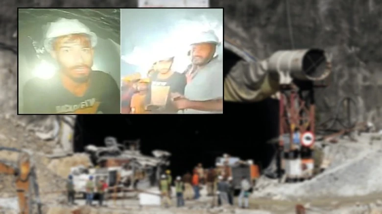 Uttarakhand tunnel collapse: First visuals of trapped workers emerge, families get sense of relief