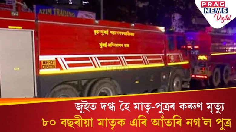 ঘৰত লাগিল জুই! পুত্ৰই এৰি নগ’ল ৮০ বছৰীয়া মাতৃক; দুয়োৰে মৃত্যু