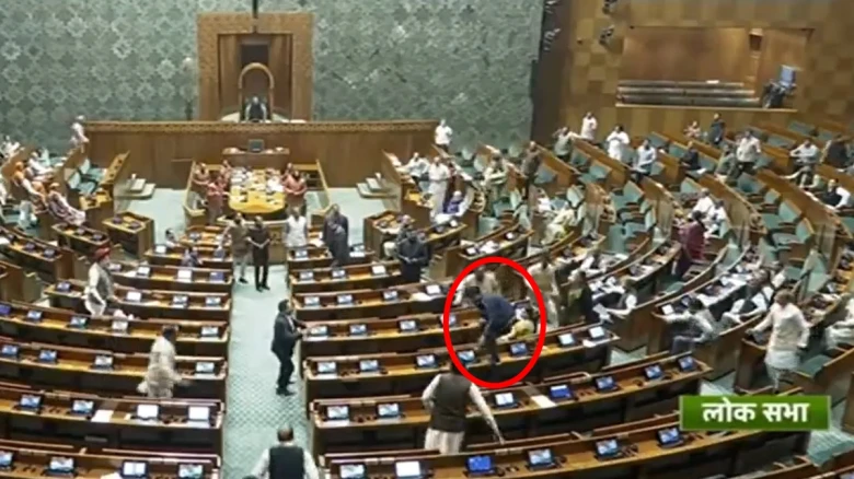Major security breach in Lok Sabha, 2 intruders jump from gallery, spray gas